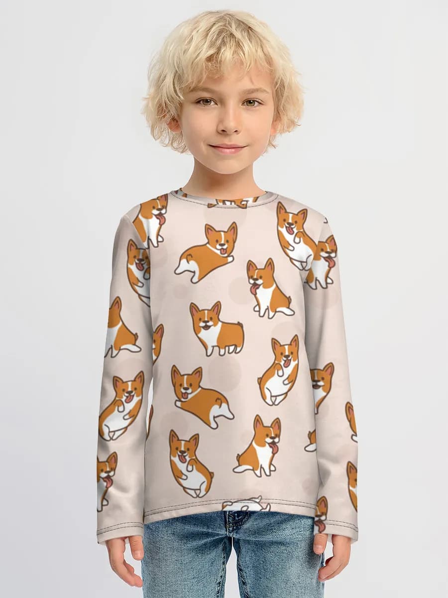 Children's cotton long sleeve shirt