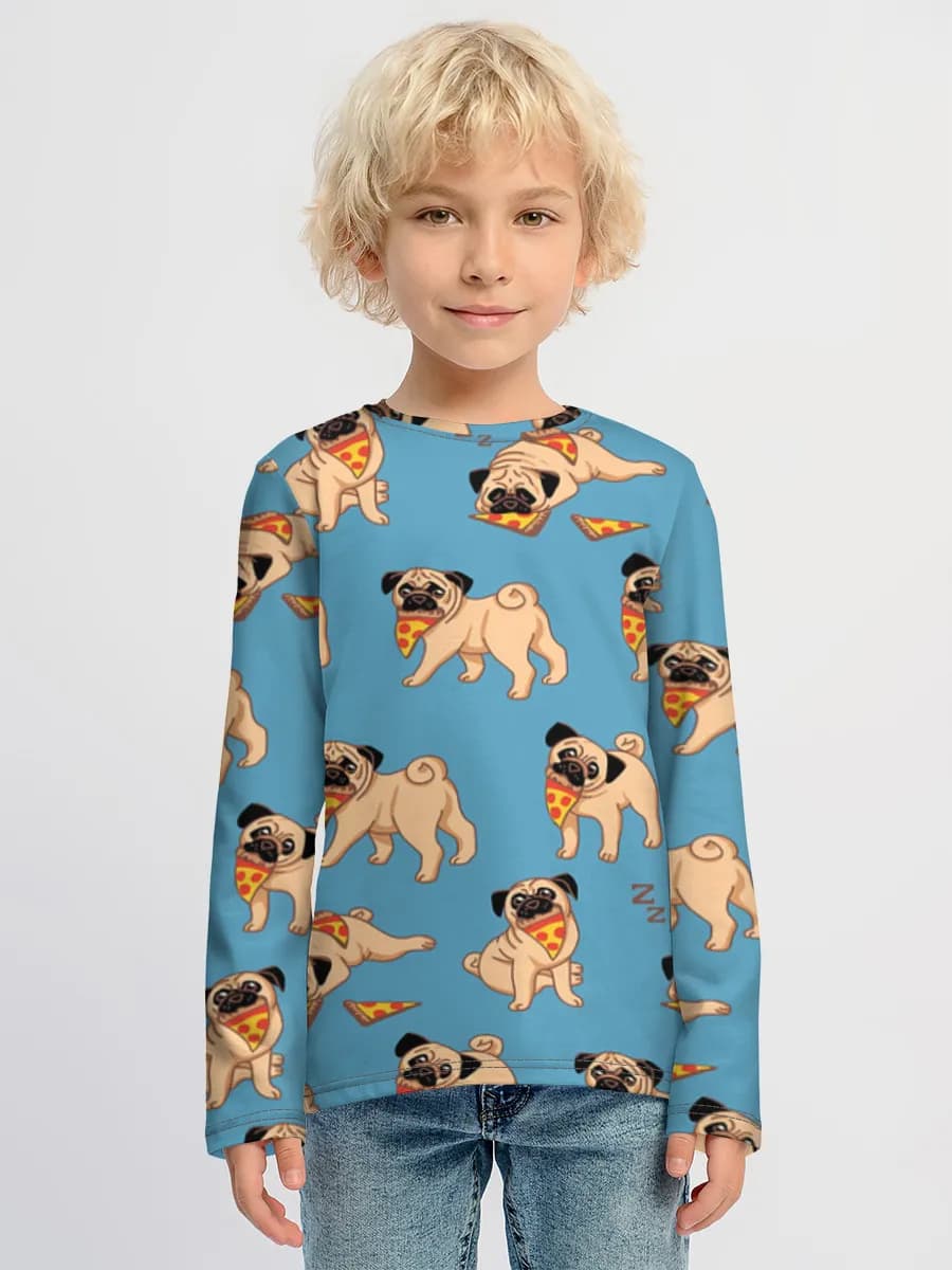 Children's cotton long sleeve shirt