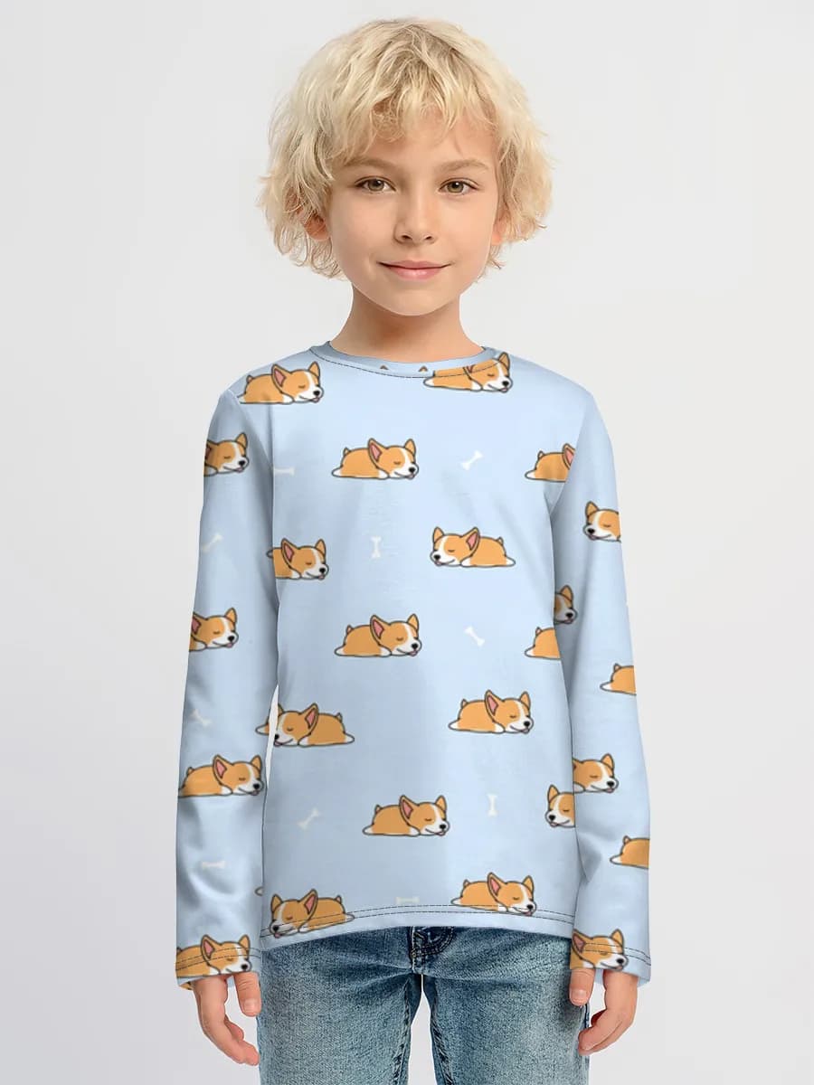 Children's cotton long sleeve shirt