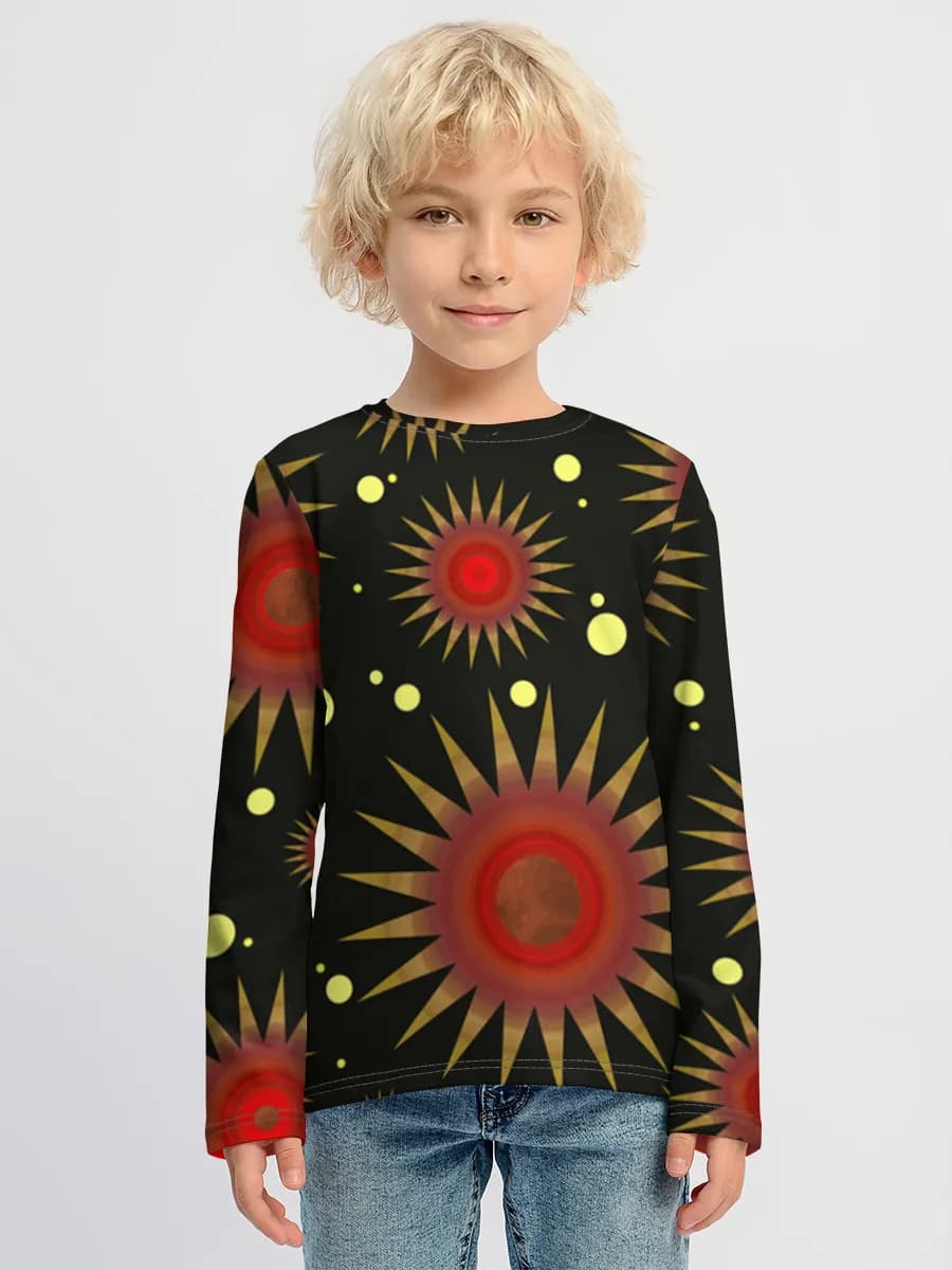 Children's cotton long sleeve shirt