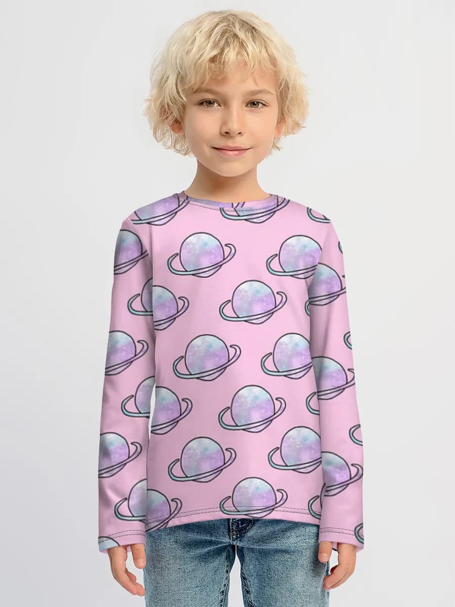 Children's cotton long sleeve shirt