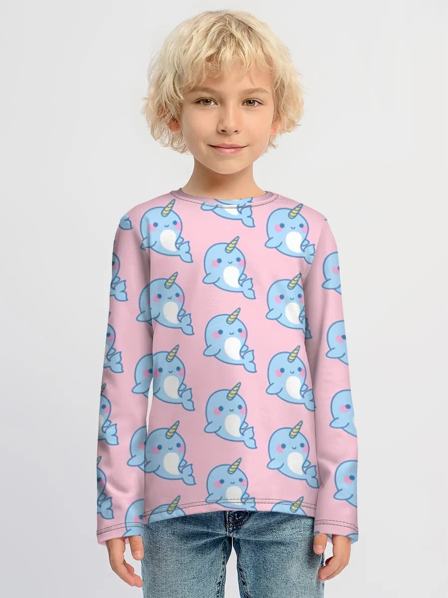 Children's cotton long sleeve shirt