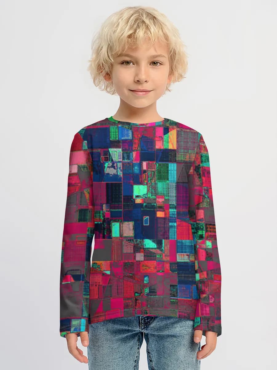 Children's cotton long sleeve shirt