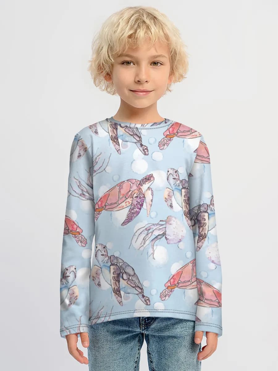 Children's cotton long sleeve shirt