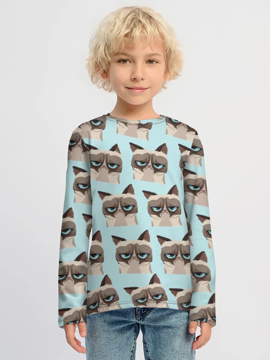 Children's cotton long sleeve shirt