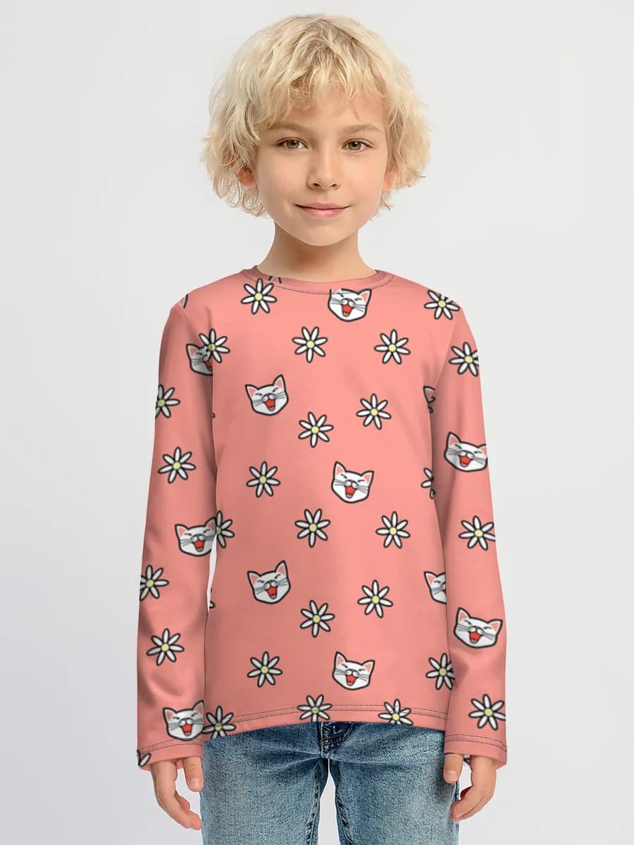 Children's cotton long sleeve shirt