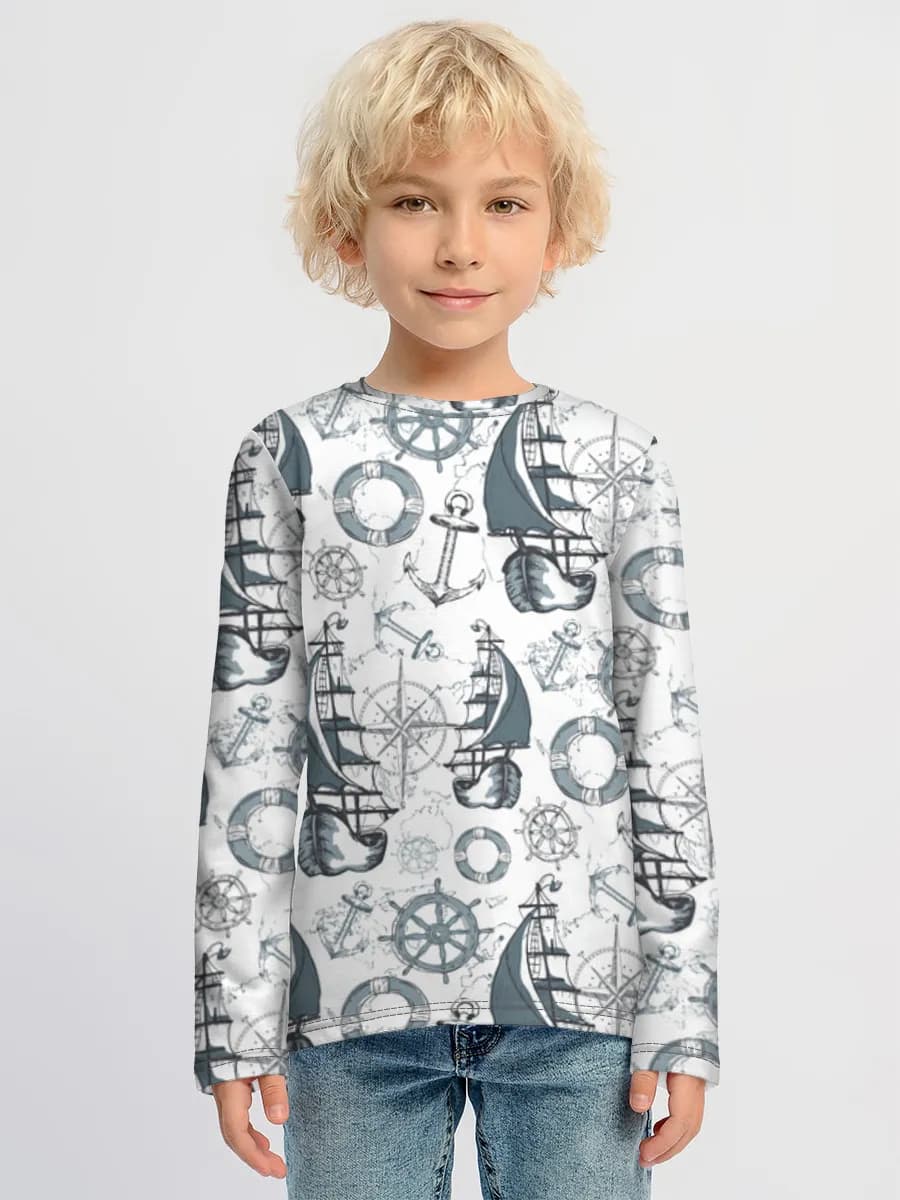Children's cotton long sleeve shirt