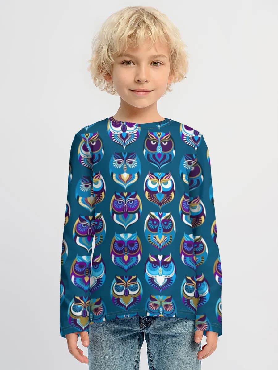 Children's cotton long sleeve shirt