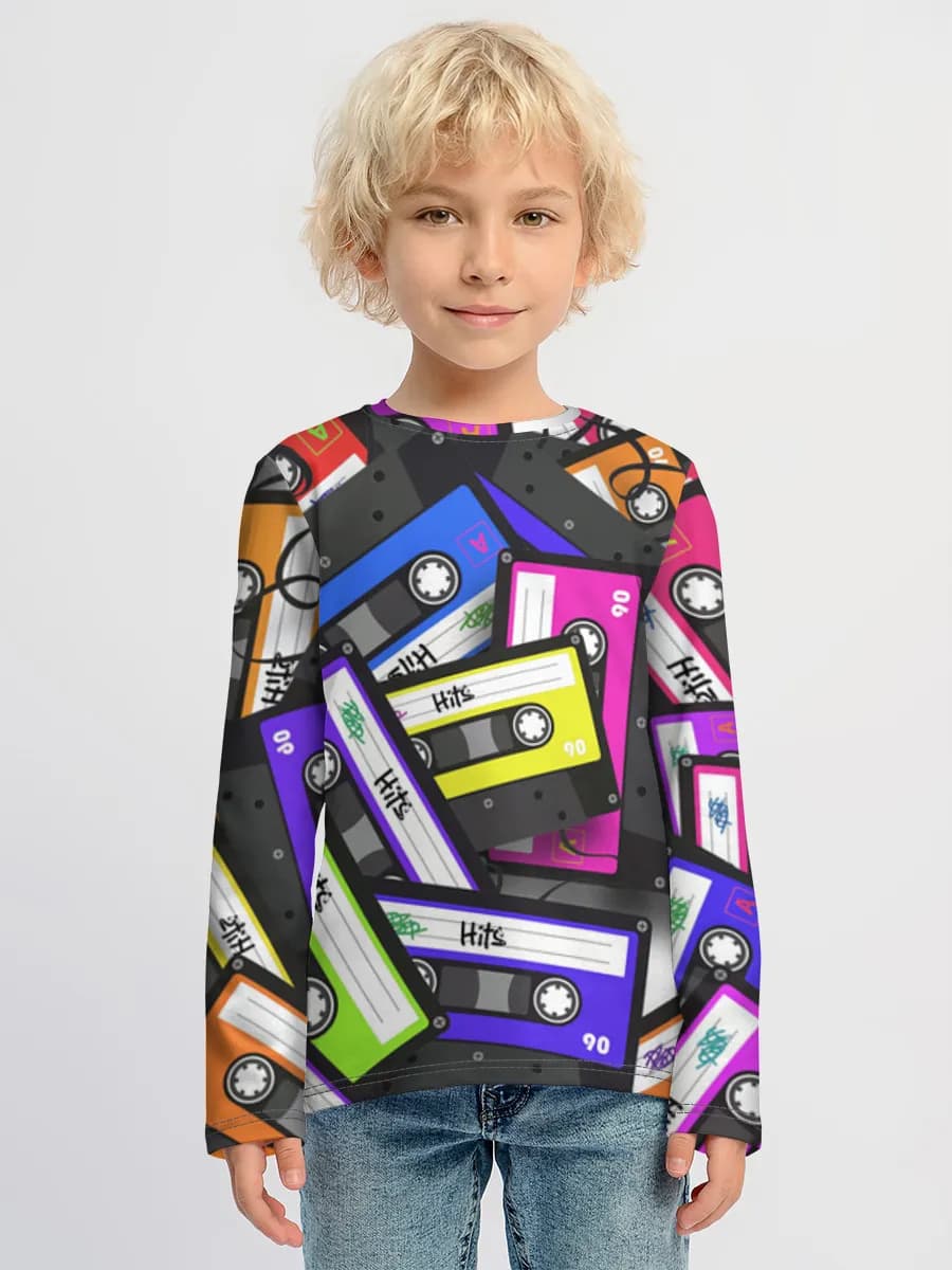 Children's cotton long sleeve shirt