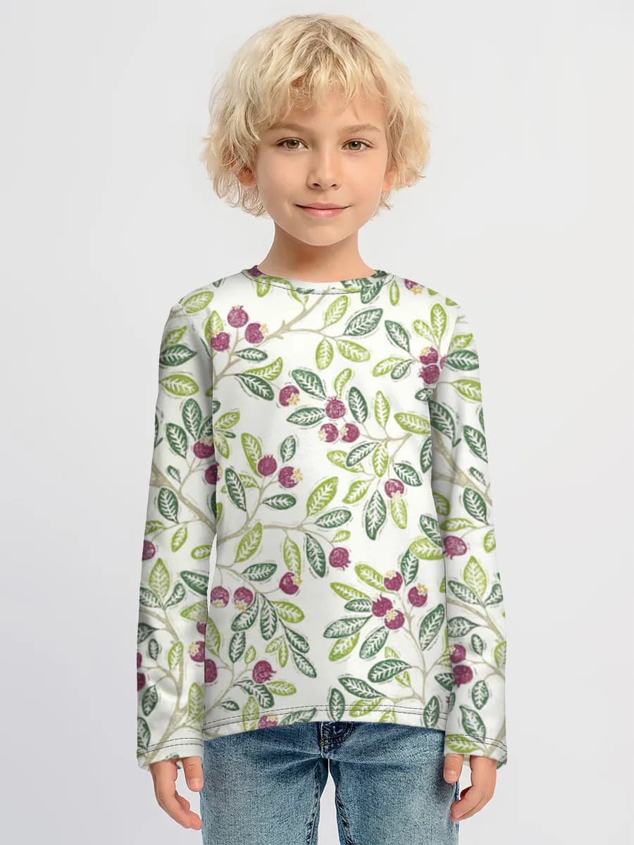 Children's cotton long sleeve shirt