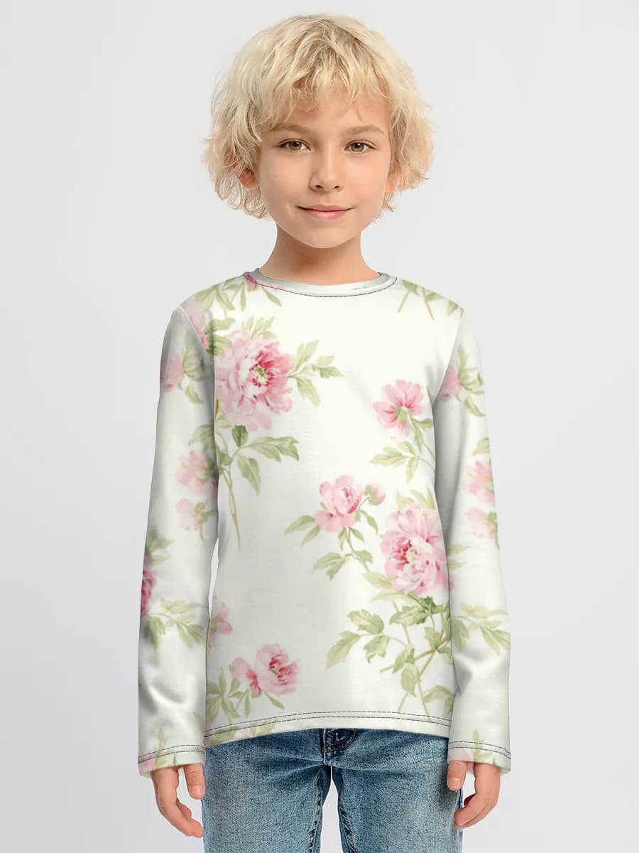 Children's cotton long sleeve shirt