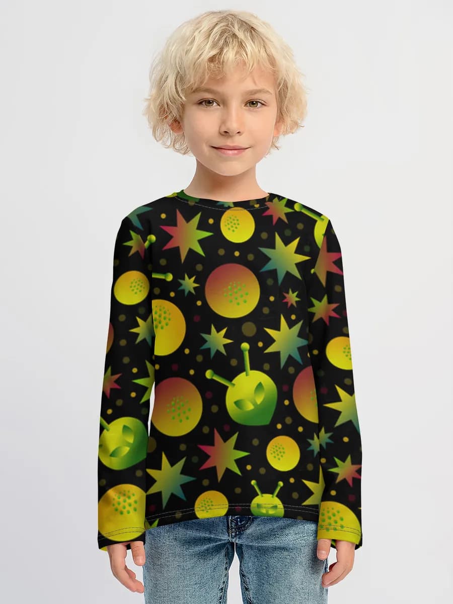 Children's cotton long sleeve shirt