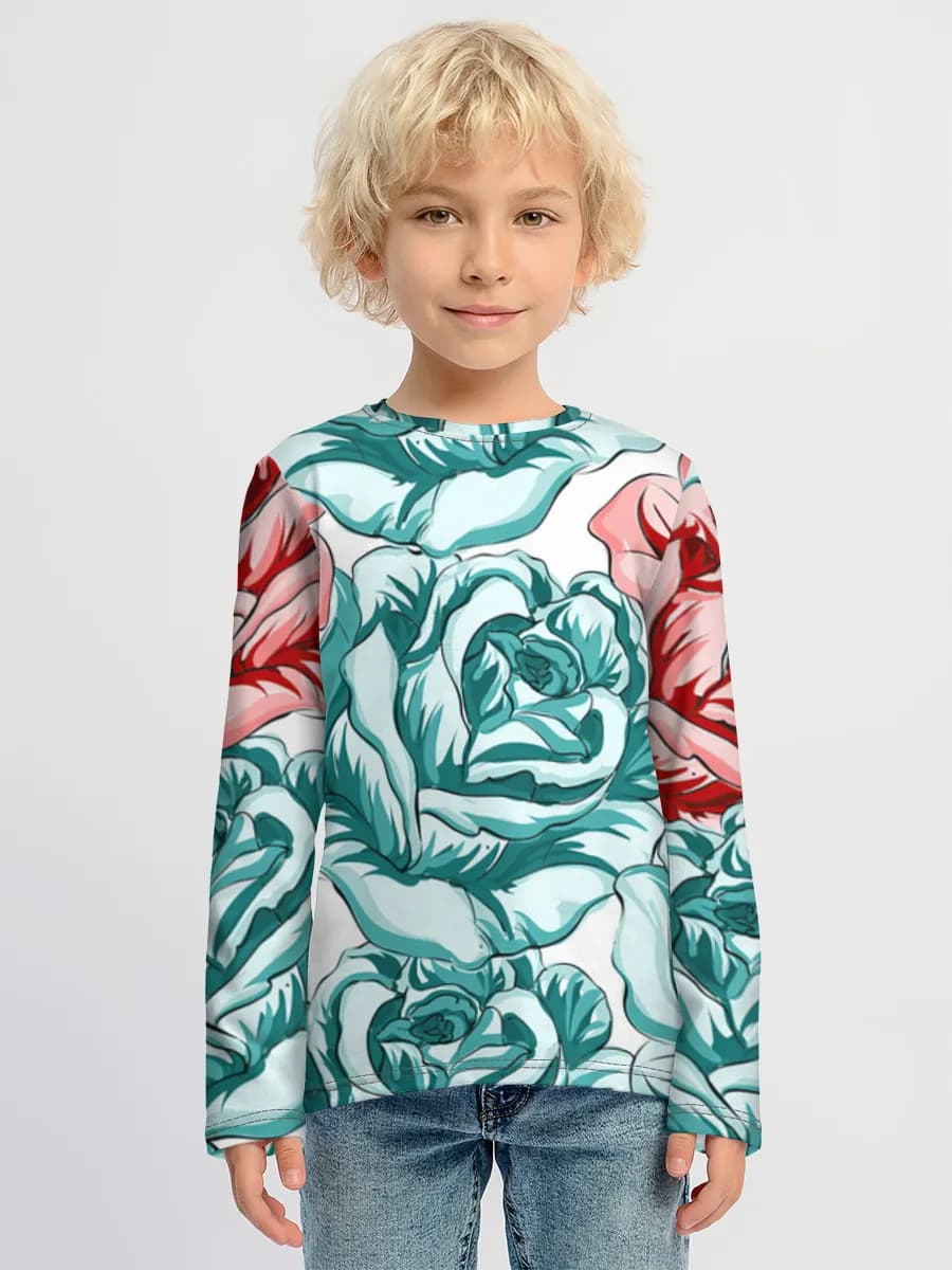 Children's cotton long sleeve shirt