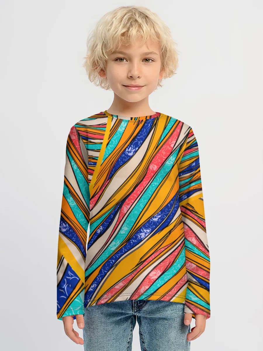 Children's cotton long sleeve shirt