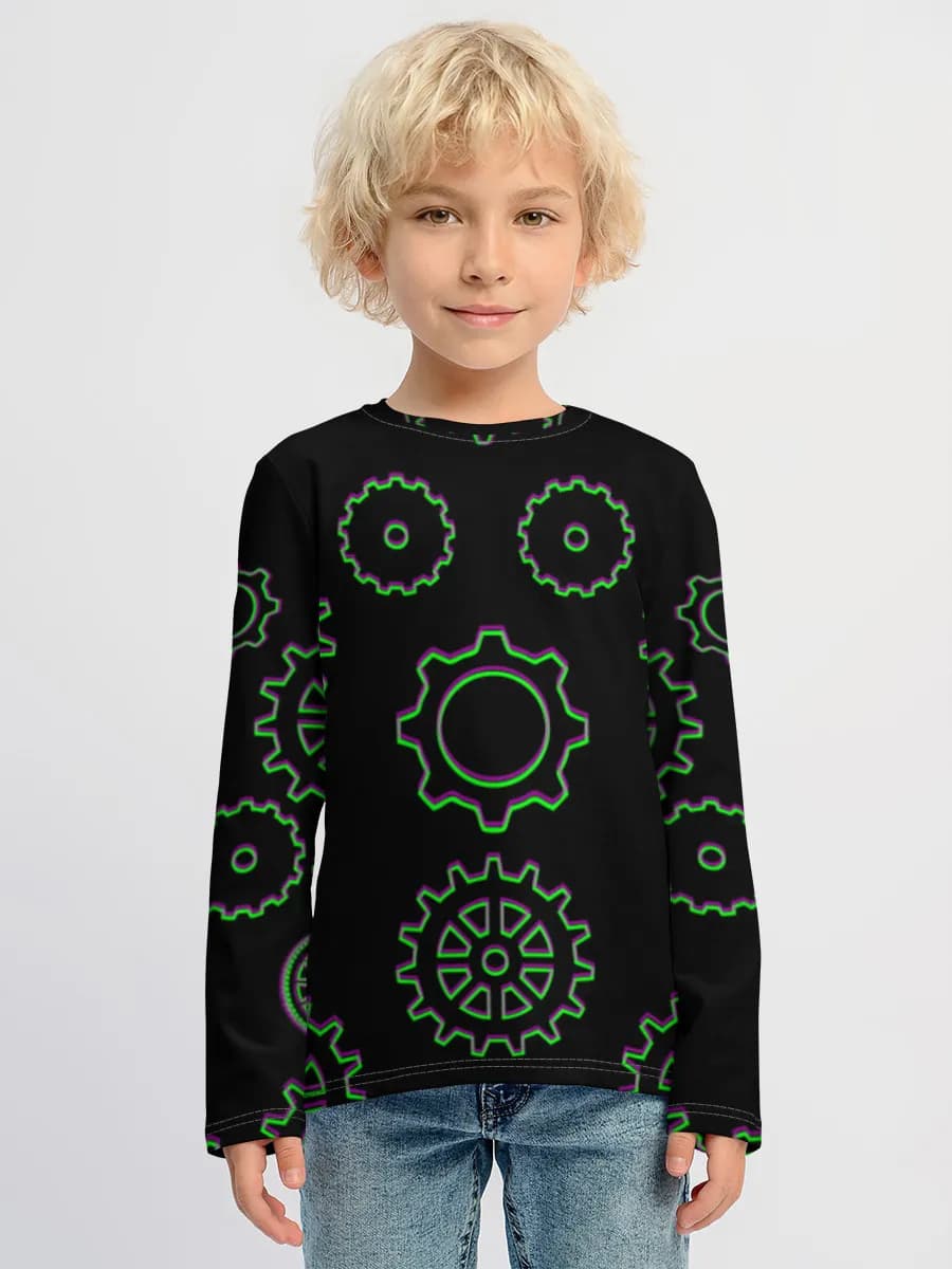 Children's cotton long sleeve shirt
