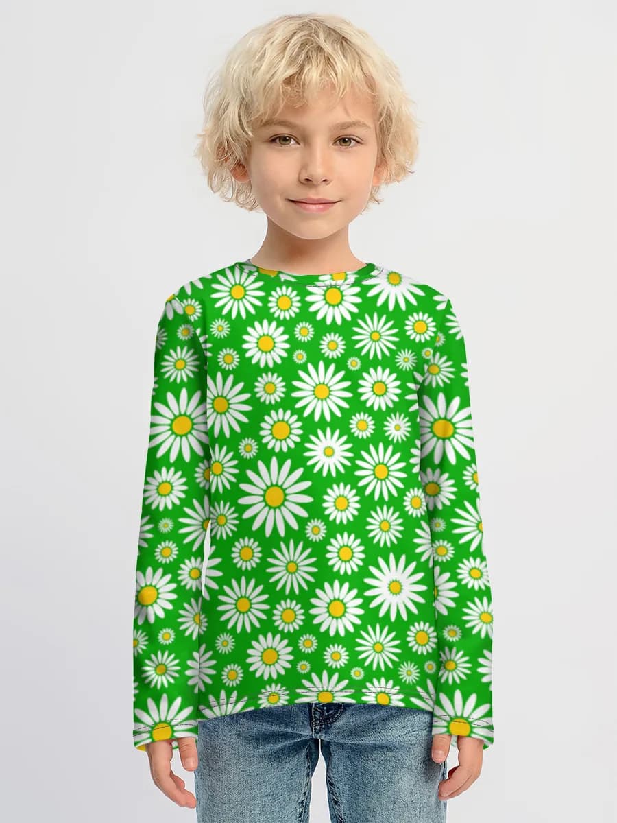 Children's cotton long sleeve shirt