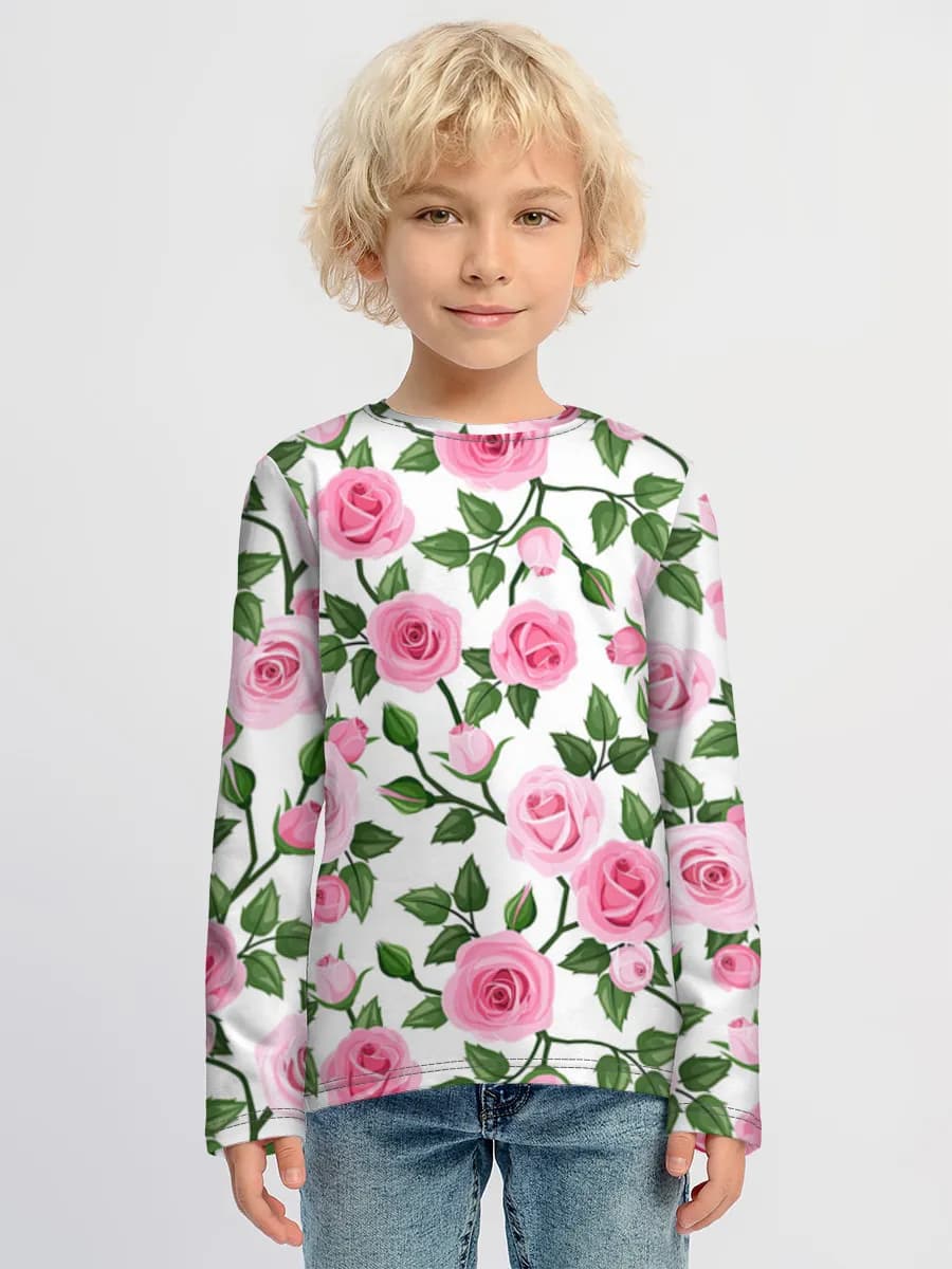 Children's cotton long sleeve shirt
