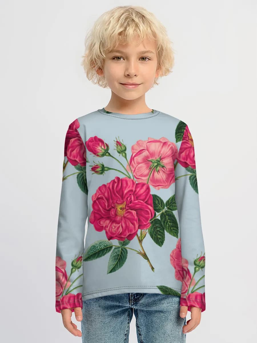 Children's cotton long sleeve shirt