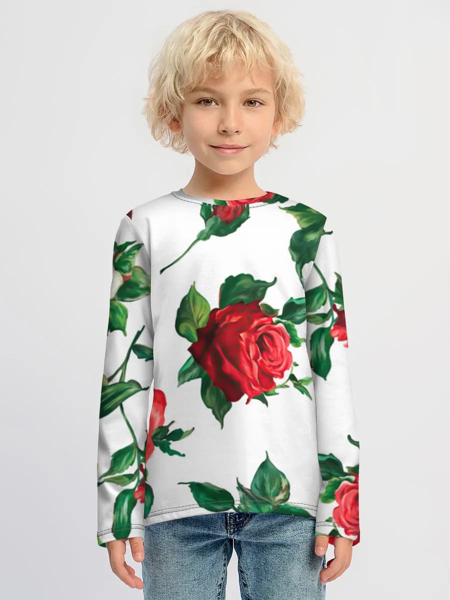Children's cotton long sleeve shirt