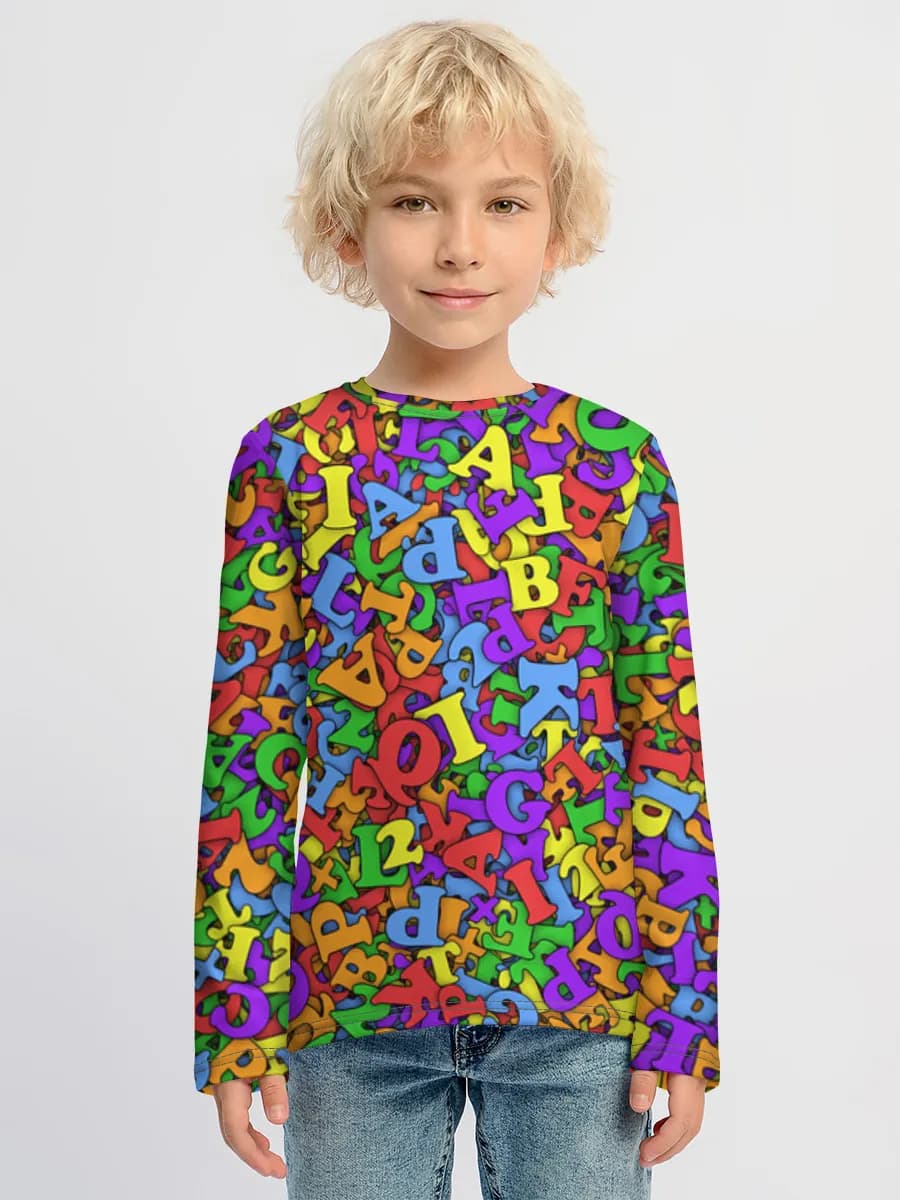 Children's cotton long sleeve shirt