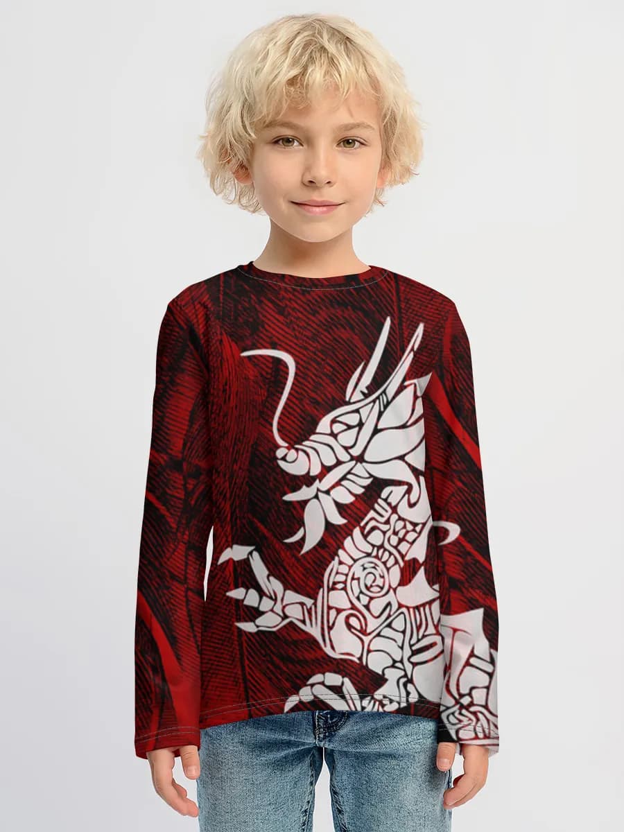 Children's cotton long sleeve shirt