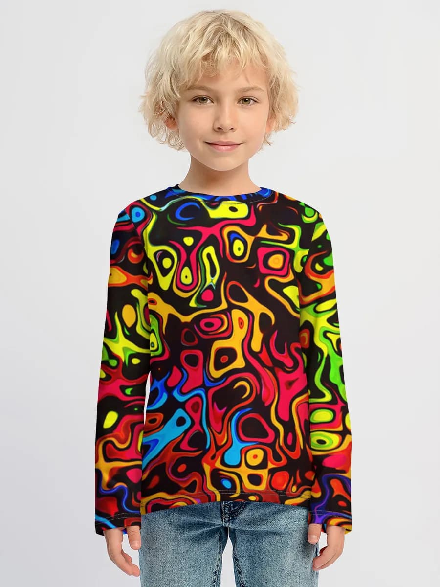 Children's cotton long sleeve shirt