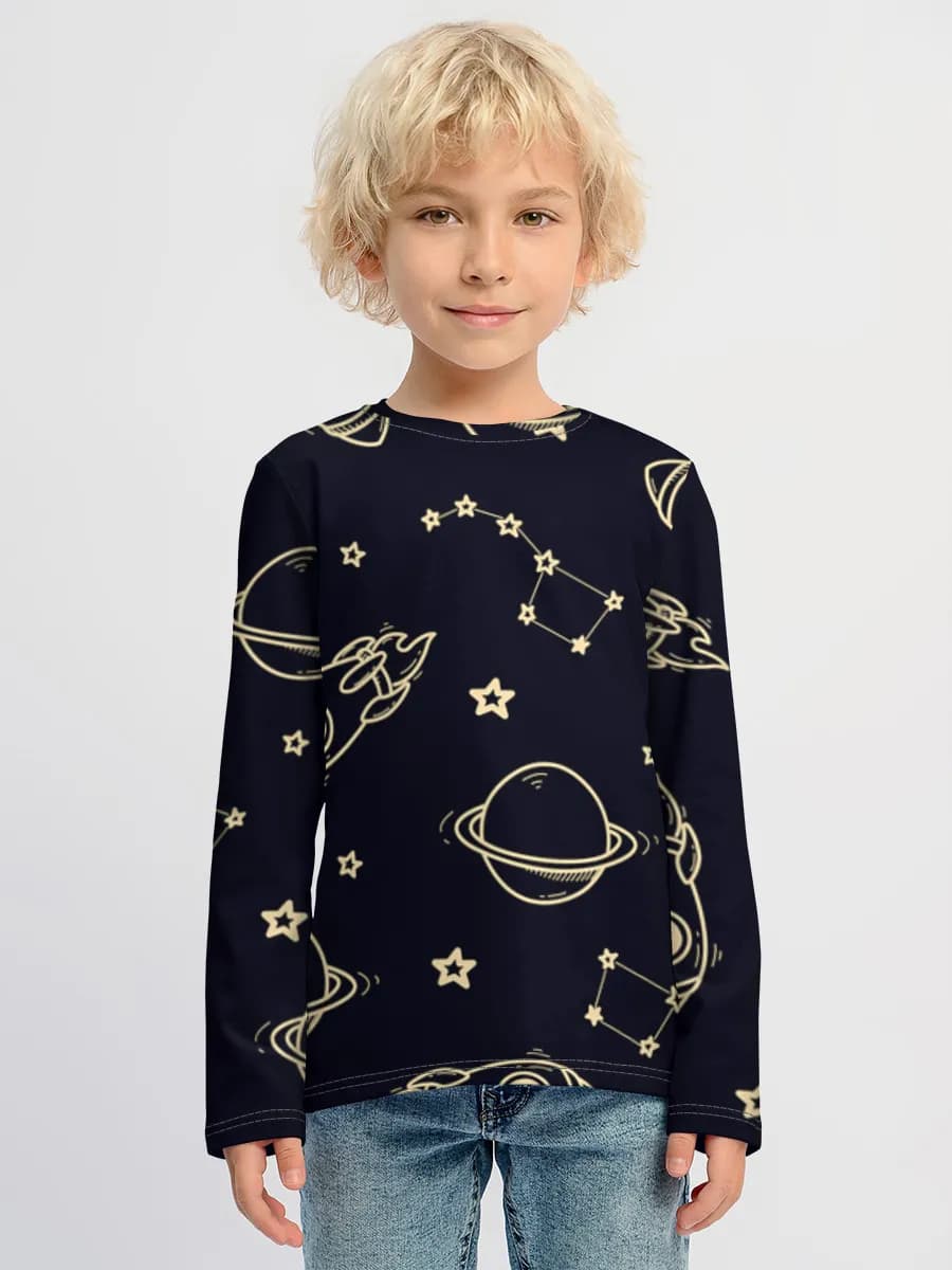 Children's cotton long sleeve shirt