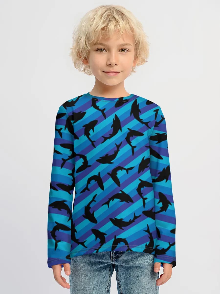 Children's cotton long sleeve shirt