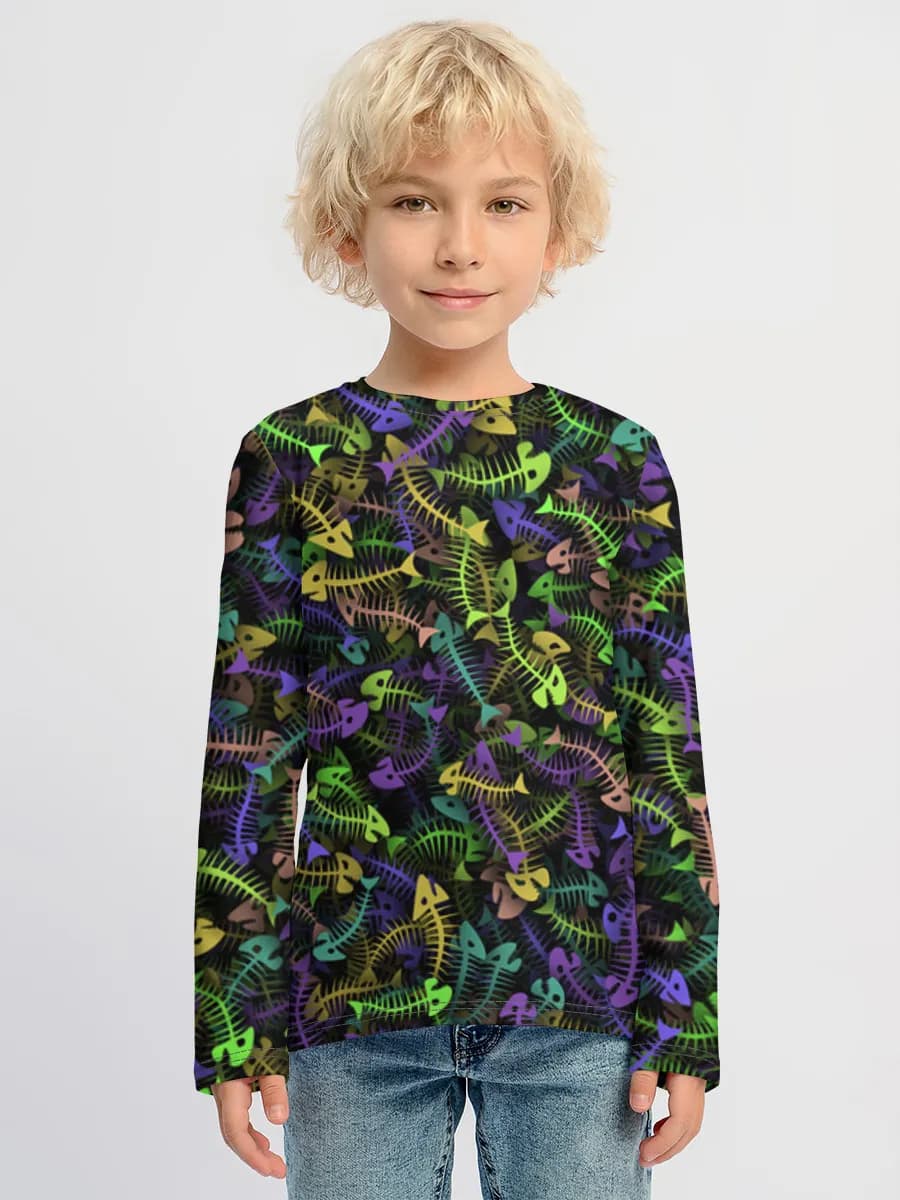 Children's cotton long sleeve shirt