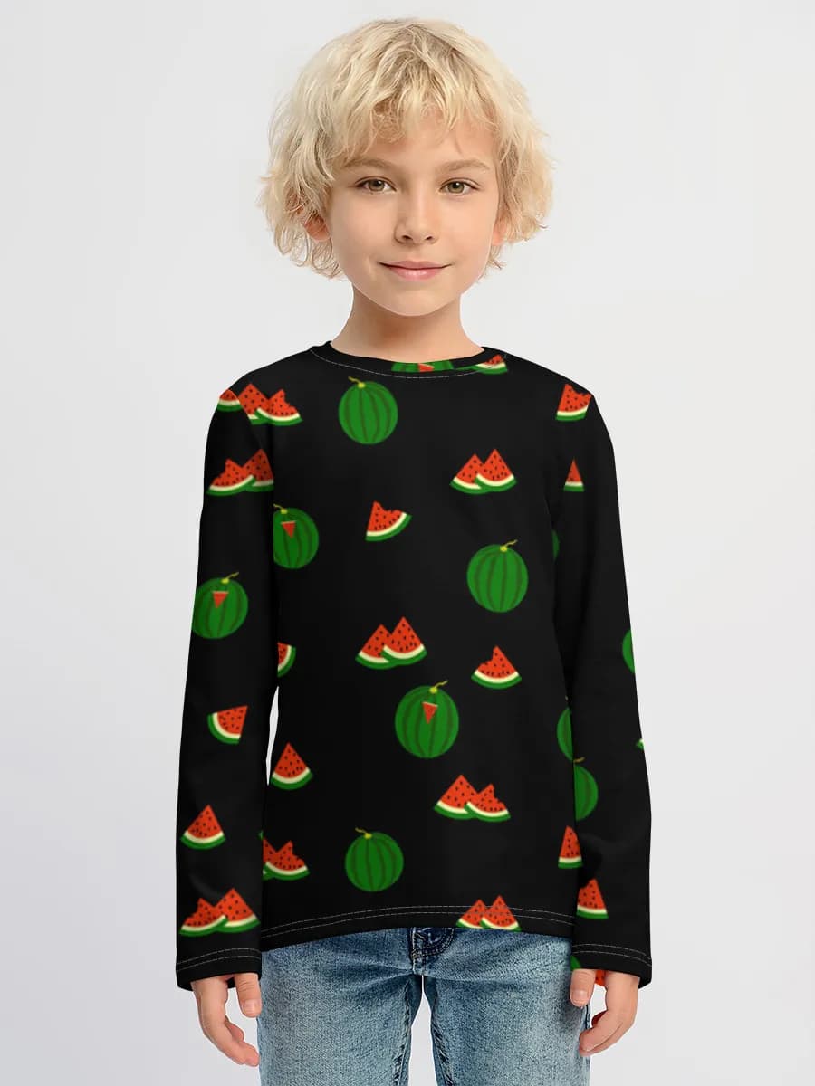 Children's cotton long sleeve shirt