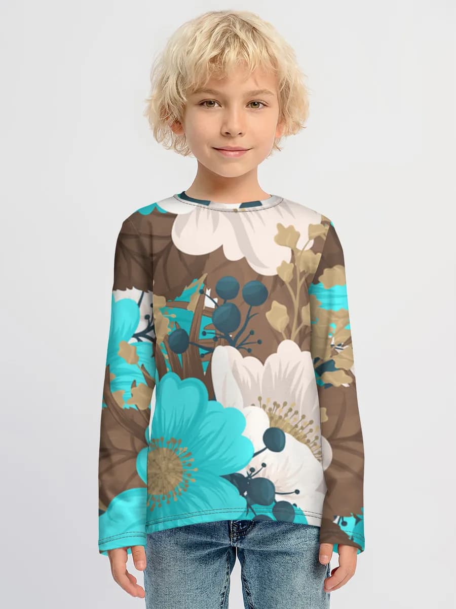 Children's cotton long sleeve shirt