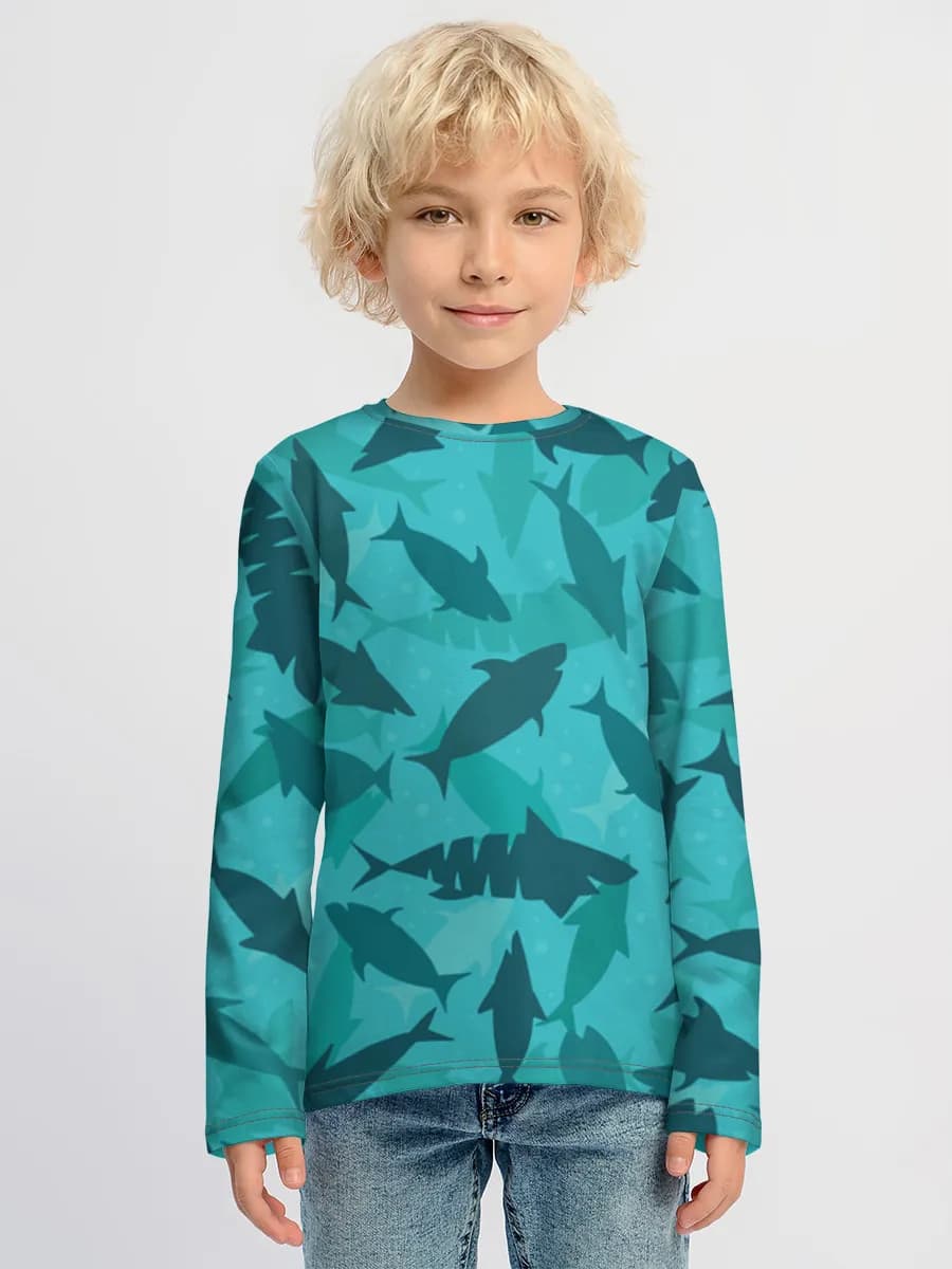 Teal Fish Silhouettes
