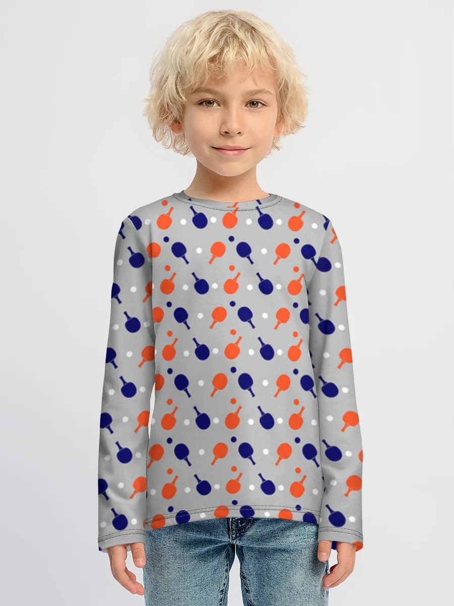 Children's cotton long sleeve shirt