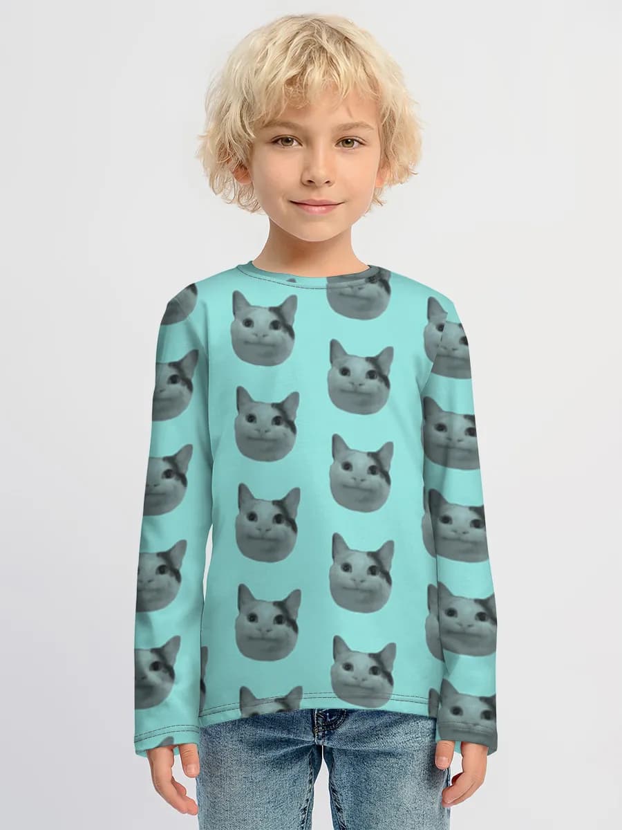 Children's cotton long sleeve shirt