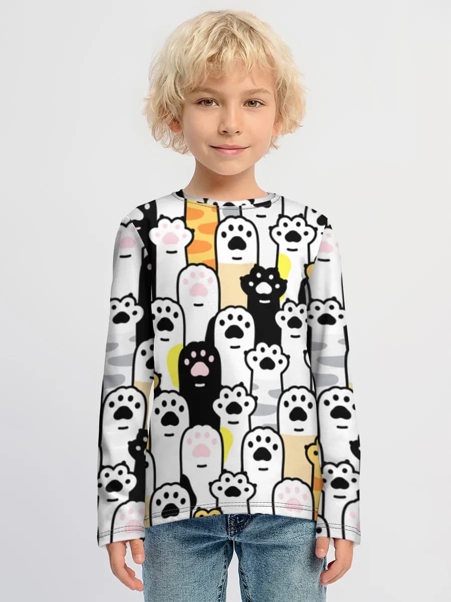 Children's cotton long sleeve shirt