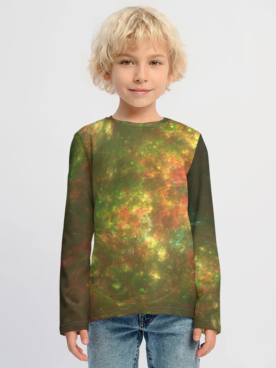 Children's cotton long sleeve shirt