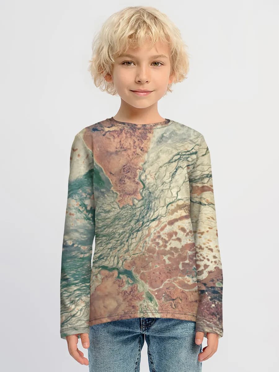 Children's cotton long sleeve shirt