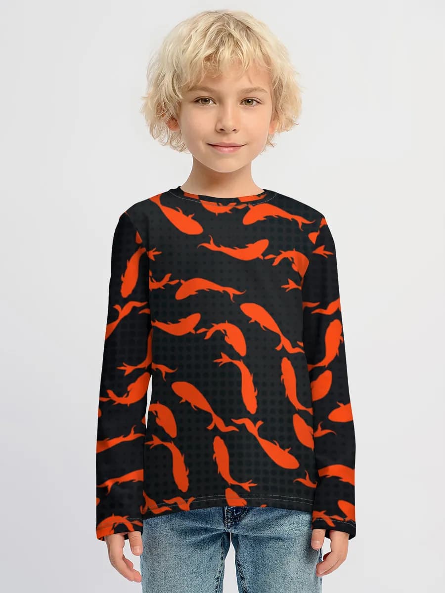Children's cotton long sleeve shirt