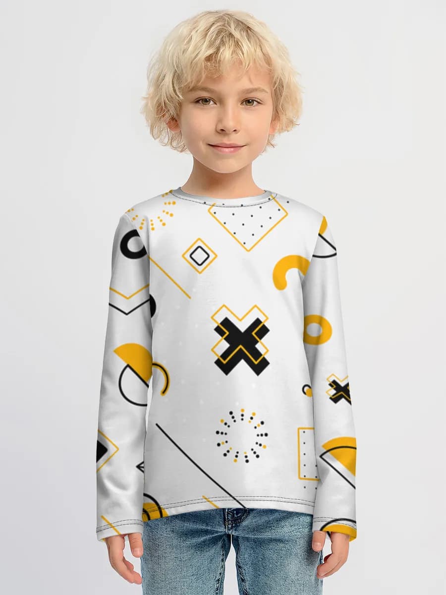 Children's cotton long sleeve shirt