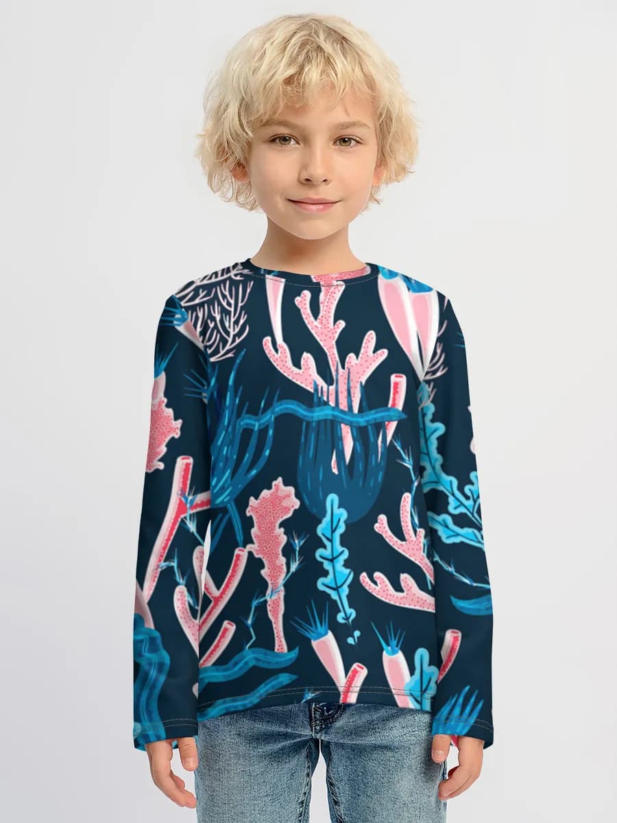 Children's cotton long sleeve shirt
