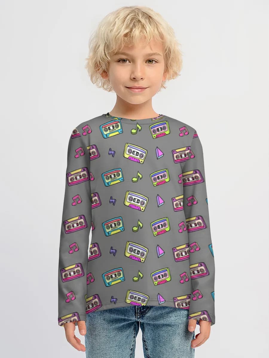 Children's cotton long sleeve shirt