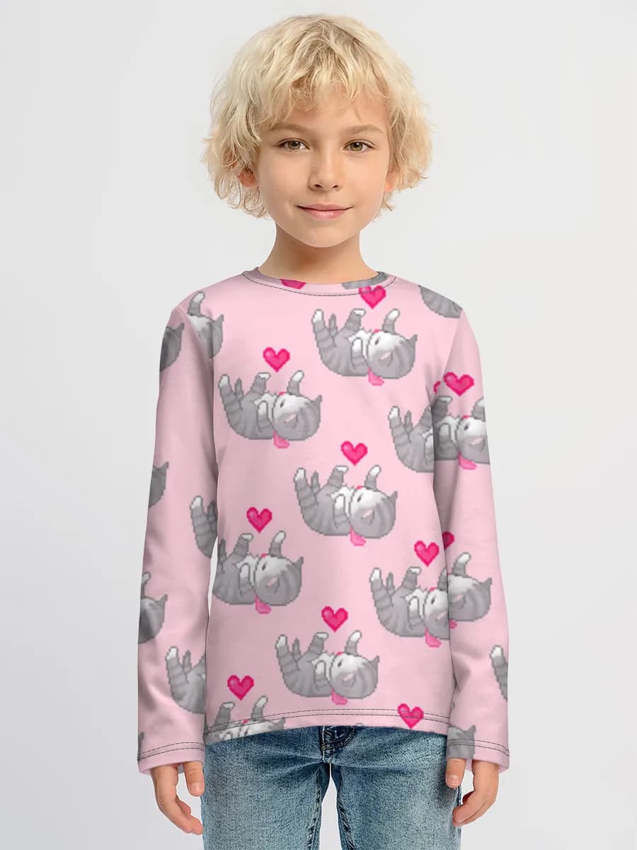Children's cotton long sleeve shirt