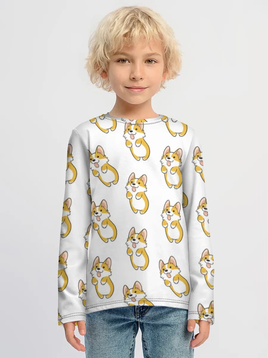 Children's cotton long sleeve shirt
