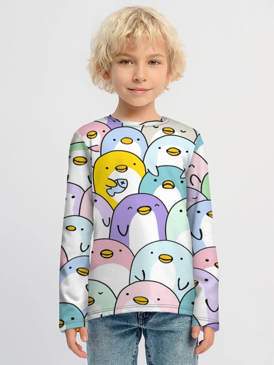 Pastel Penguin Crowd