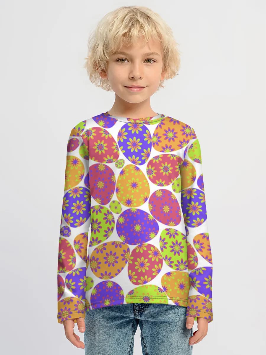 Children's cotton long sleeve shirt