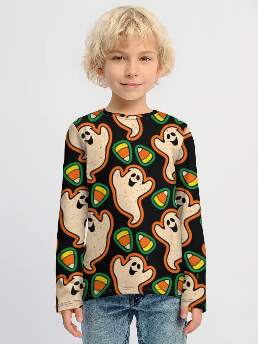 Children's cotton long sleeve shirt