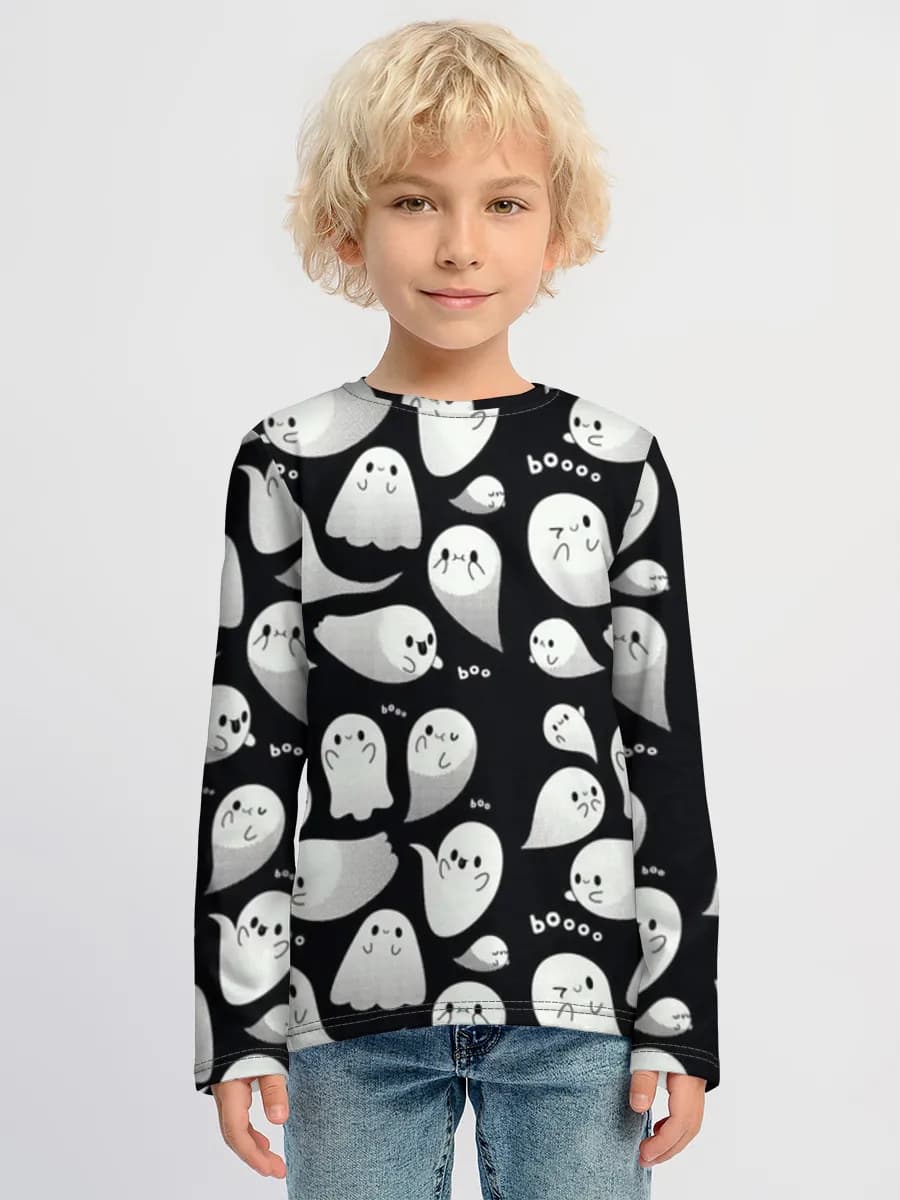 Children's cotton long sleeve shirt