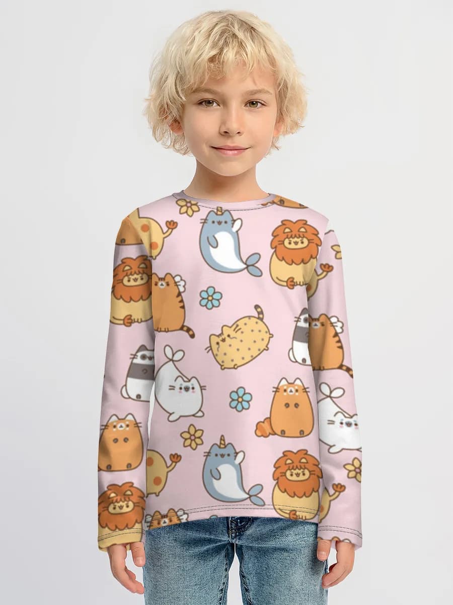 Children's cotton long sleeve shirt