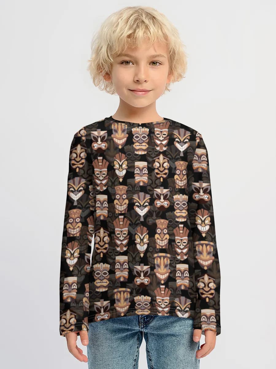 Children's cotton long sleeve shirt