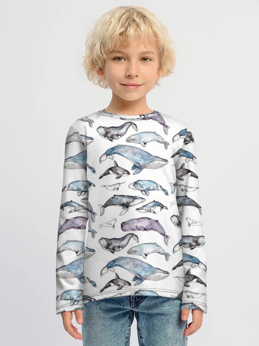 Children's cotton long sleeve shirt